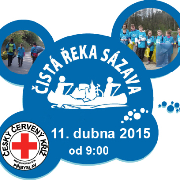 Čistá řeka Sázava 11. 4. 2015